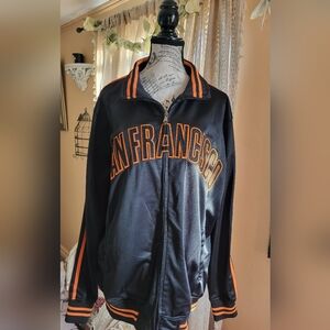 San Francisco Black and Orange Men's Jacket